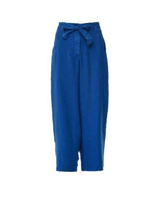 Oska Blue Loose Fit Trousers