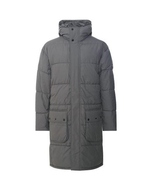 Barbour Gray Quilted Explore Jacket for men