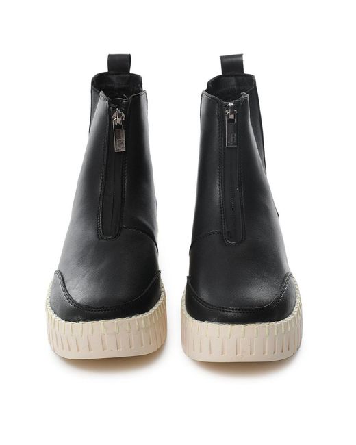 Ilse Jacobsen Black Tulip Plateau Chelsea Boots