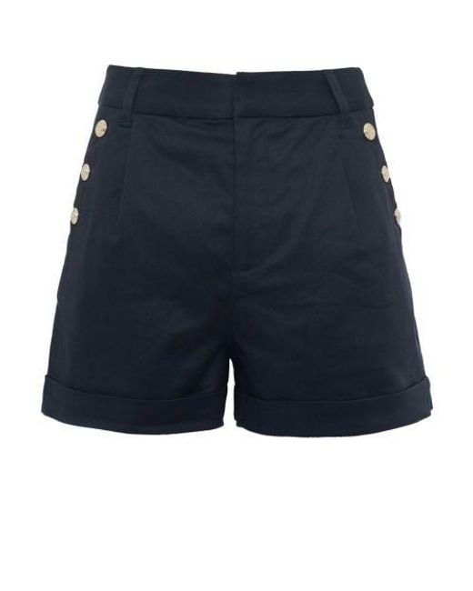 Holland Cooper Blue Amoria Tailored Shorts