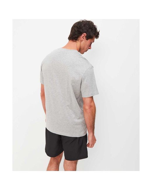 Replay Gray Relaxed Fit Logo T-shirt for men