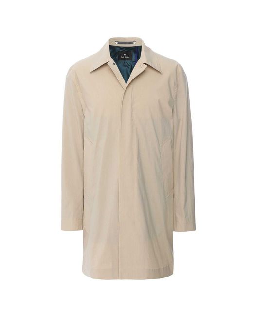 Paul Smith Natural Lightweight Overcoat for men