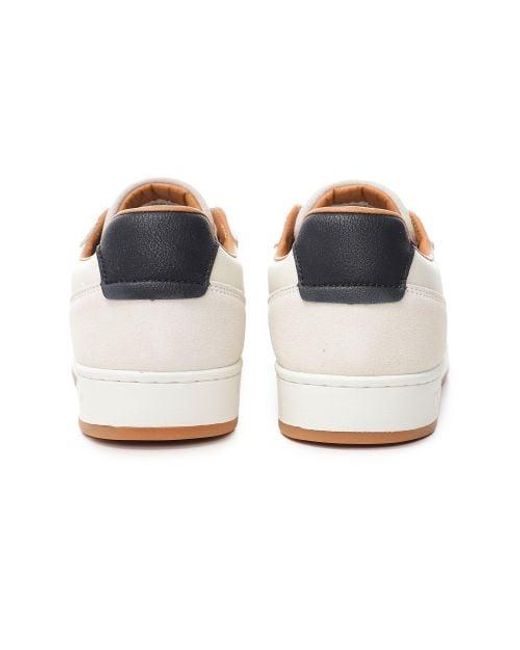 Replay White Leather Smash Fine Trainers for men