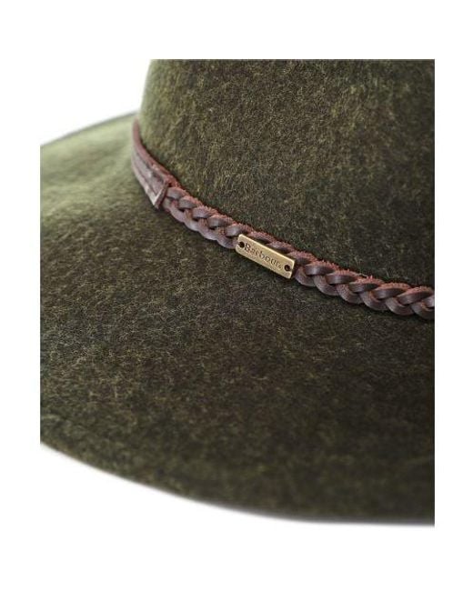 Barbour Tack Fedora Hat in Green | Lyst UK