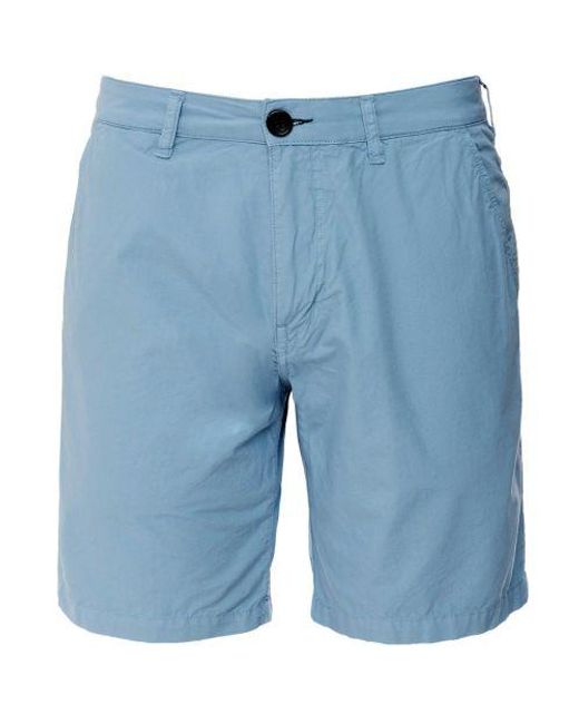 Paul Smith Blue Stretch Chino Shorts for men