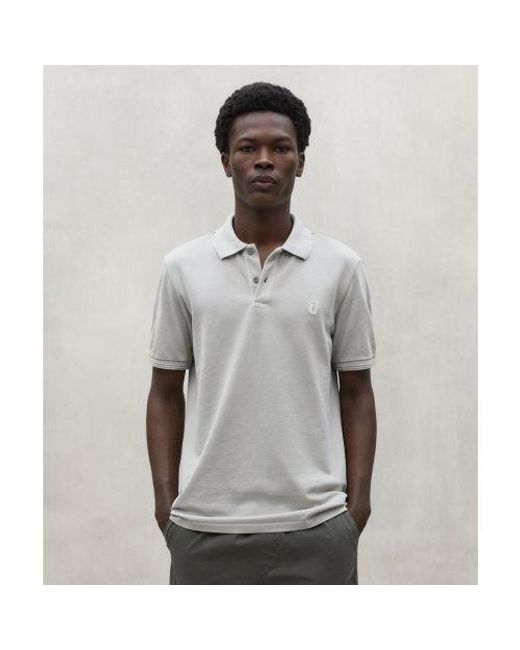 Ecoalf Gray Recycled Cotton Tano Polo Shirt for men