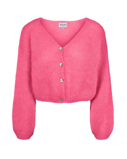 American Dreams Pink Cornelia Cropped Cardigan