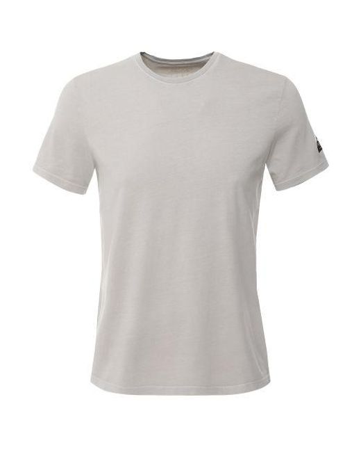Ecoalf Gray Recycled Cotton Vent T-shirt for men