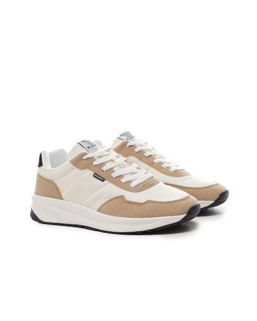 Ecoalf White Recycled Nylon Suace Trainers for men