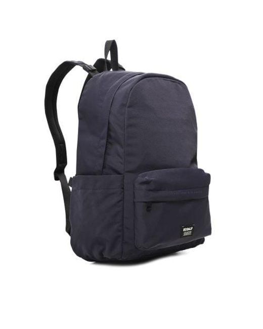 Ecoalf Blue Water-repellent Basil Because Backpack for men