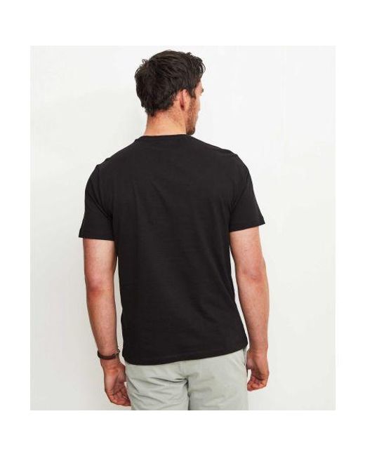 Sseinse Black Pocket Henley T-shirt for men