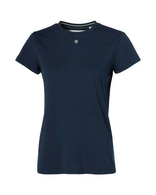 Holland Cooper Blue Monogram Cotton T-shirt