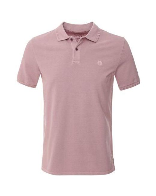 Ecoalf Pink Recycled Cotton Tano Polo Shirt for men
