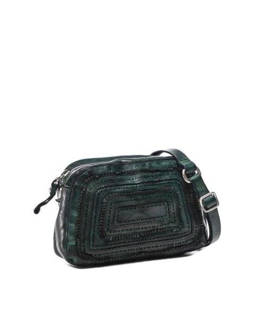 Campomaggi Green Leather Crossbody Bag