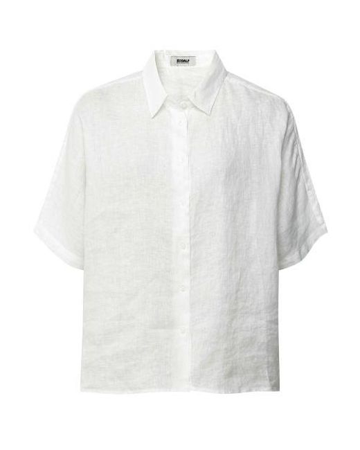 Ecoalf White Melania Linen Shirt
