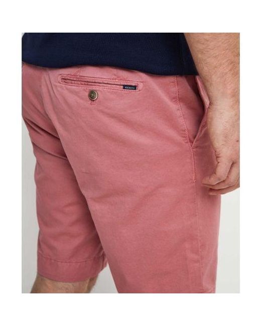 Hackett Red Slim Fit Kensington Shorts for men