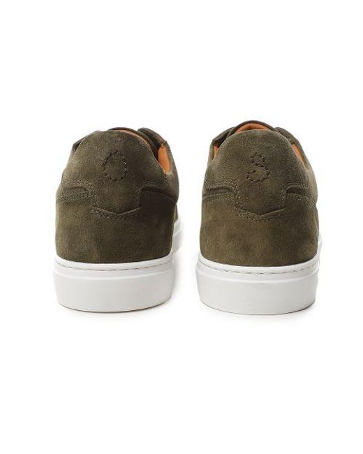Oliver Sweeney Green Leather Rende Trainers for men