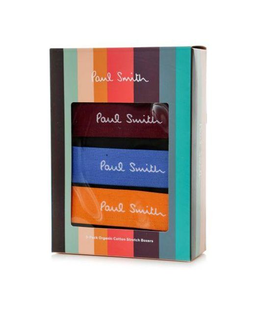 Paul Smith Blue Boxer Briefs 3 Pack for men