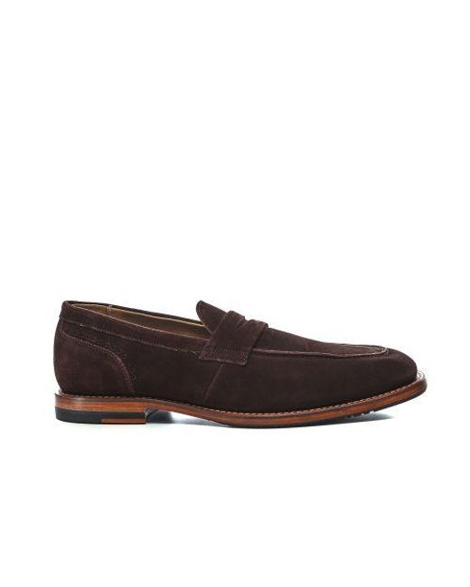 Oliver Sweeney Brown Suede Buckland Loafers for men