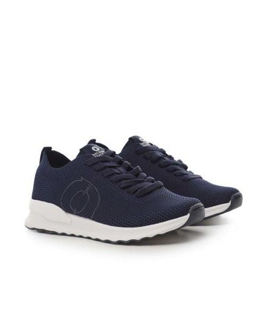 Ecoalf Blue Knitted Conde Trainers for men
