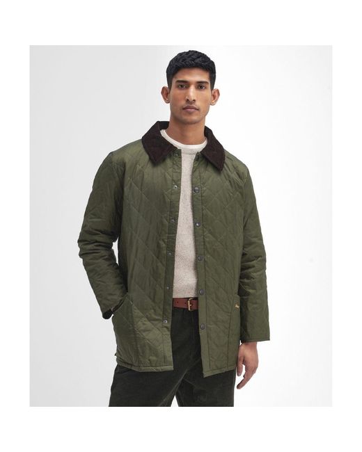 Barbour Green Heritage Liddesdale Quilted Jacket for men