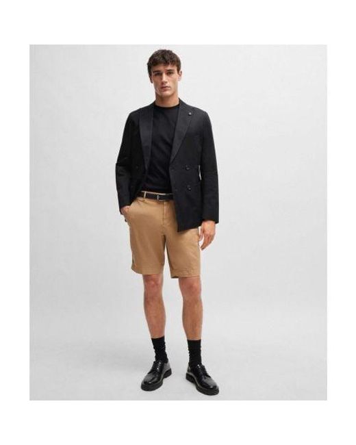 Boss Natural Slim Fit Slice Shorts for men
