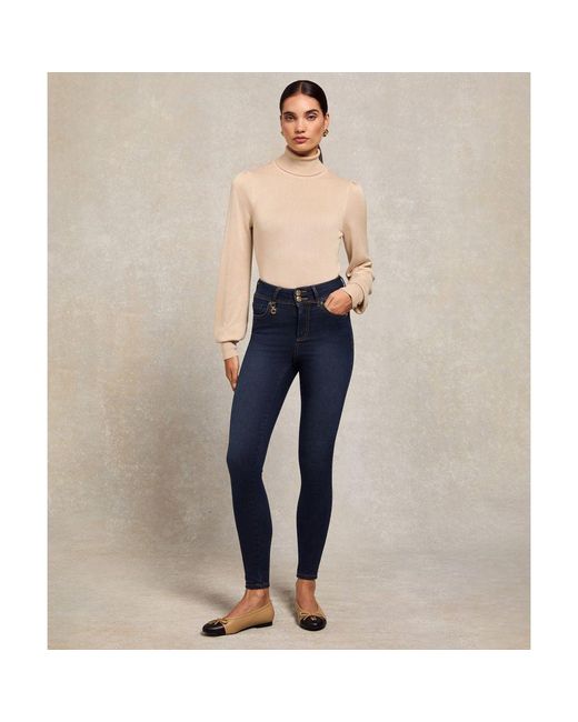 Holland Cooper Blue Contour Skinny Jeans