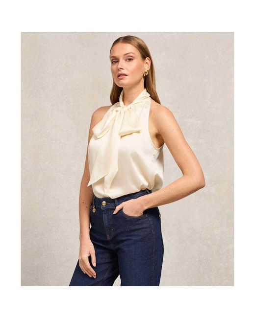Holland Cooper Natural Ariella Sleeveless Blouse