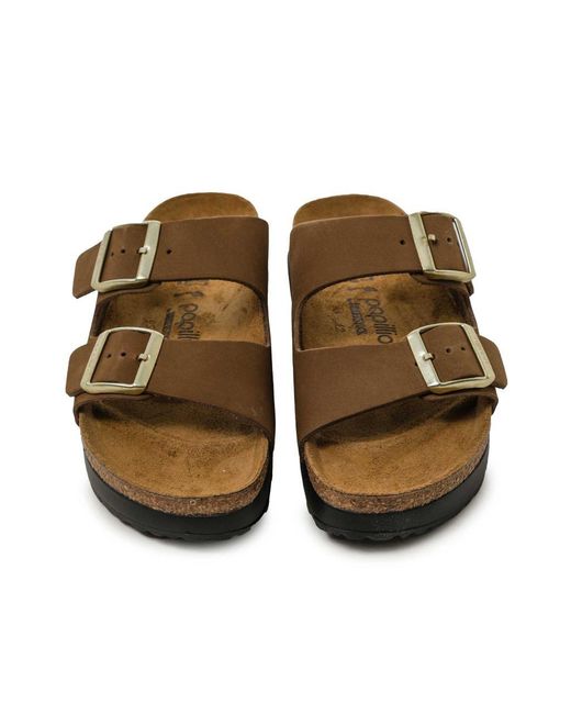 Birkenstock Brown Arizona Flex Platform Sandals