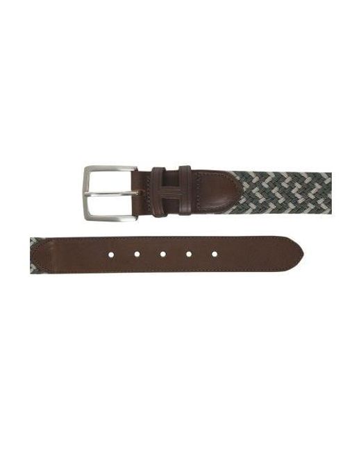 Hackett Metallic Braided Belt for men