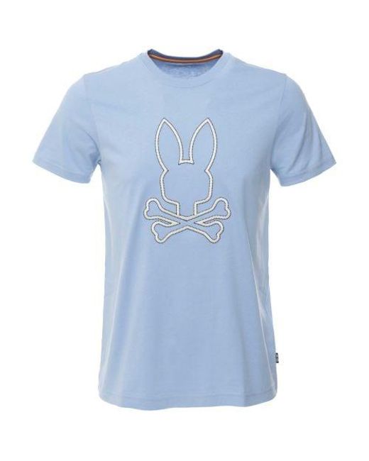 Psycho Bunny Blue Floyd T-shirt for men