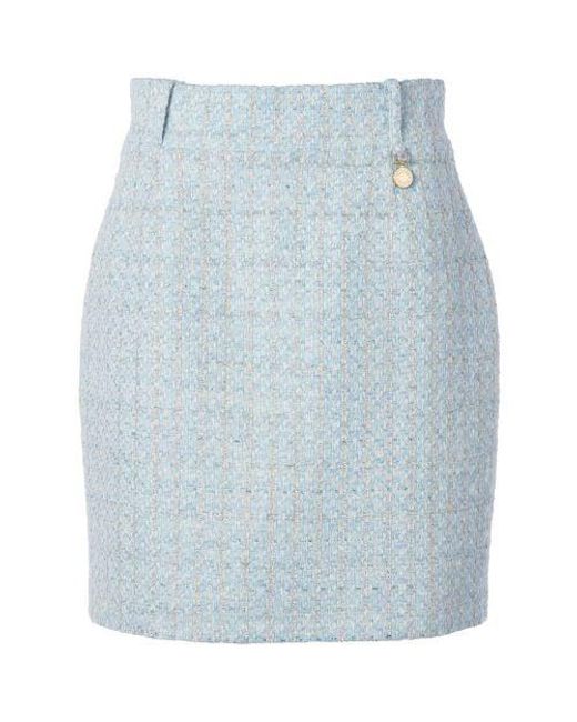 Holland Cooper Blue Regency Skirt
