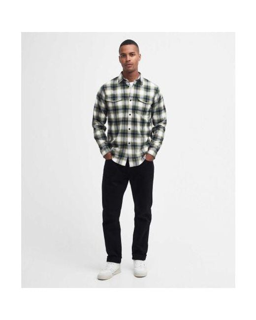 Barbour Green Regular Fit Oliver Shirt for men