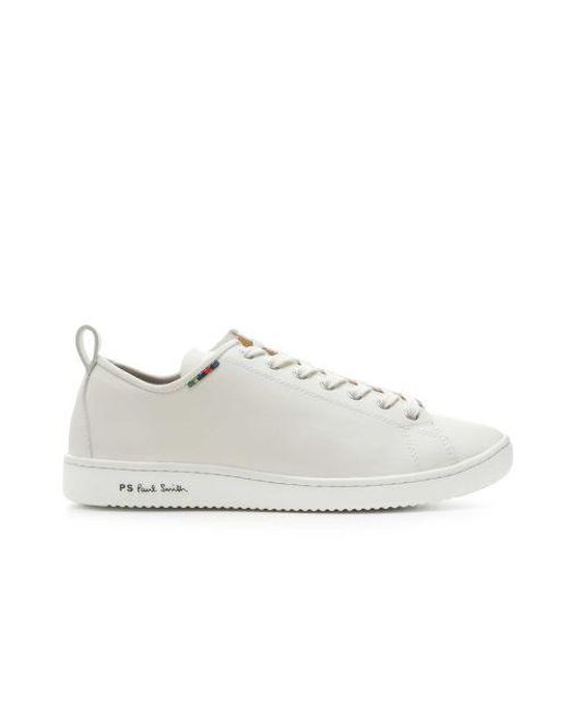 Paul Smith White Leather Miyata Trainers for men