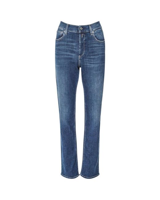 Replay Blue Maijke Straight High-rise Jeans