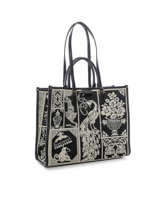 MY BEST BAG FIRENZE Black Atena Willow Tote Bag