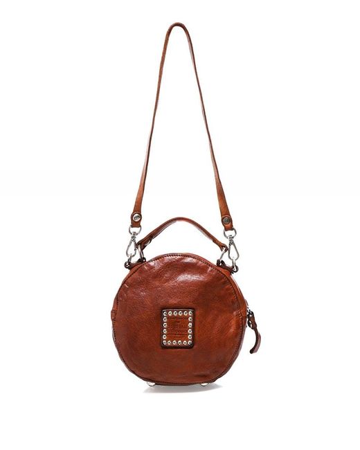 Campomaggi Round Leather Crossbody Bag in Brown - Lyst