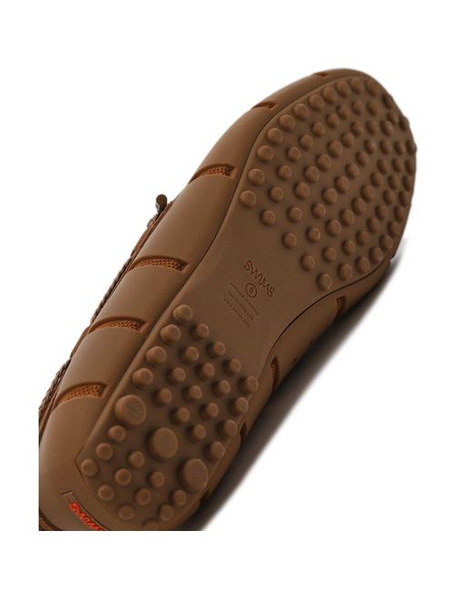 Swims Brown Woven Drivers for men