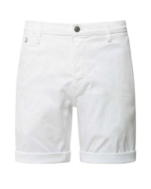 Replay White Hyperflex Benni Shorts for men