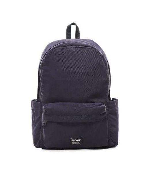 Ecoalf Blue Water-repellent Basil Because Backpack for men