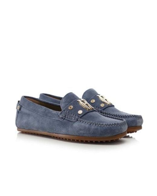 Holland Cooper Blue The Driving Loafer