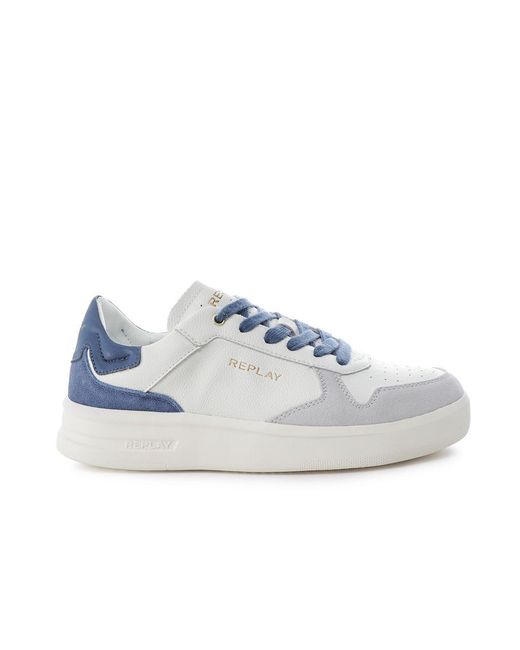 Replay Blue University M Court Trainers for men