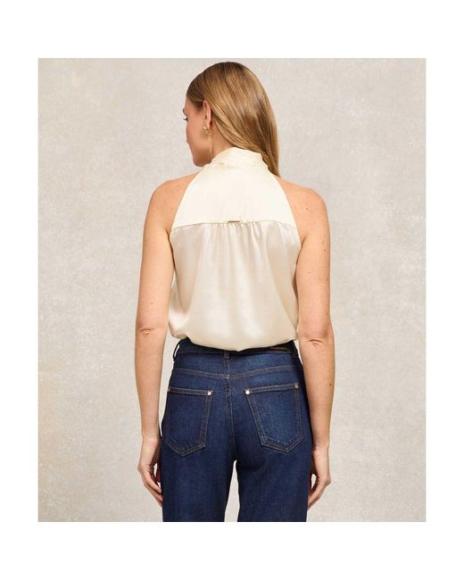 Holland Cooper Natural Ariella Sleeveless Blouse