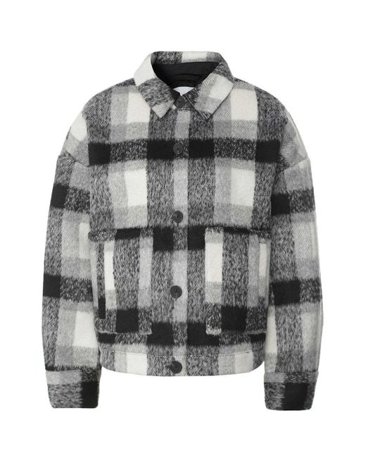 Rino & Pelle Gray Emi Check Overshirt