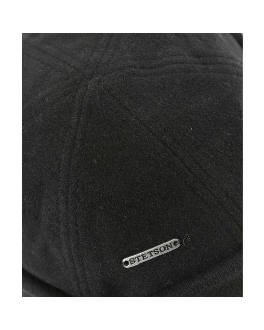 Stetson Black Wool Cashmere Docker Hat for men