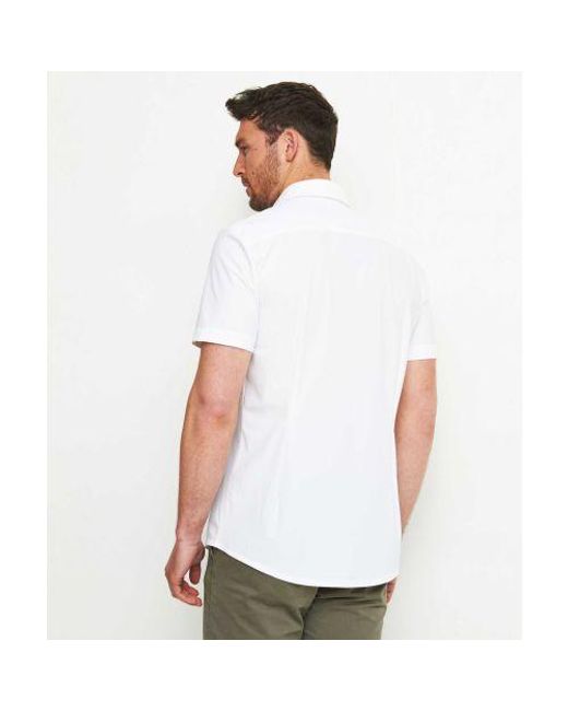 Stenstroms White Short Sleeve Jersey Shirt for men