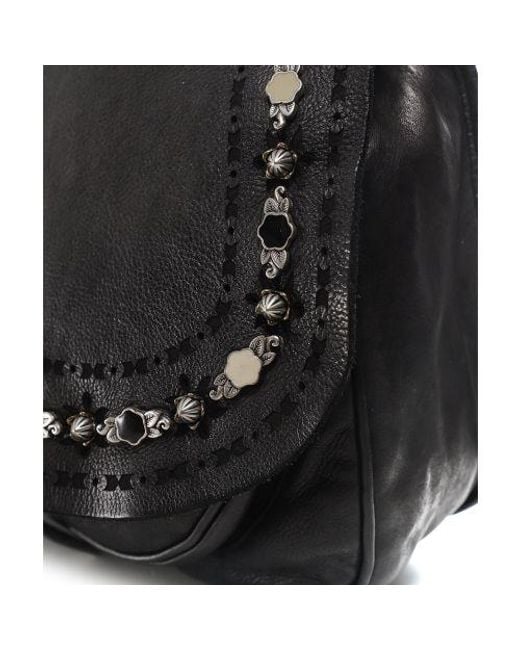 Campomaggi Black Lilia Leather Shoulder Bag