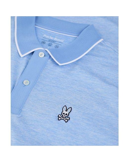 Psycho Bunny Blue Angola Sport Polo Shirt for men
