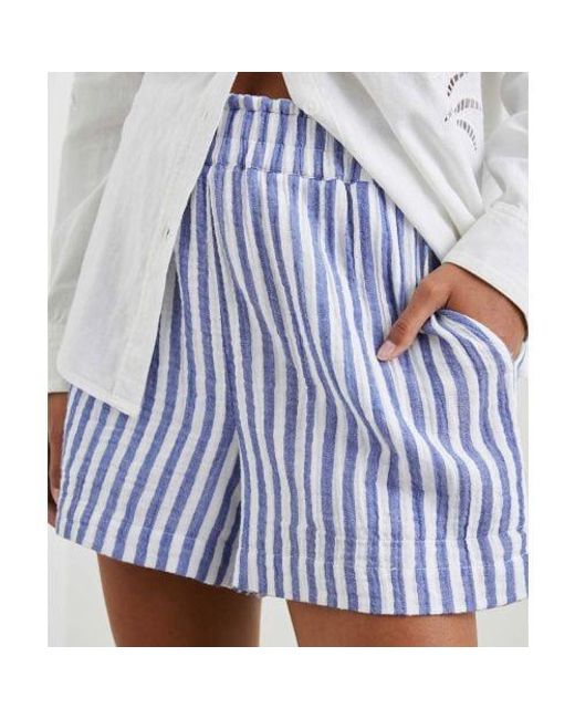 Rails Blue Striped Leighton Shorts
