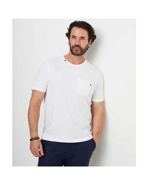 Sseinse White Pocket T-shirt for men
